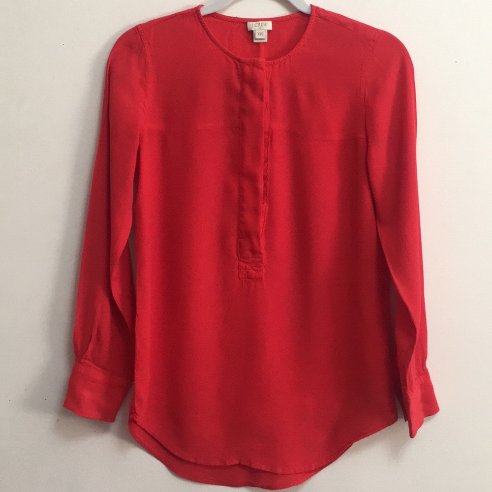 J. Crew Red Button Down Shirt